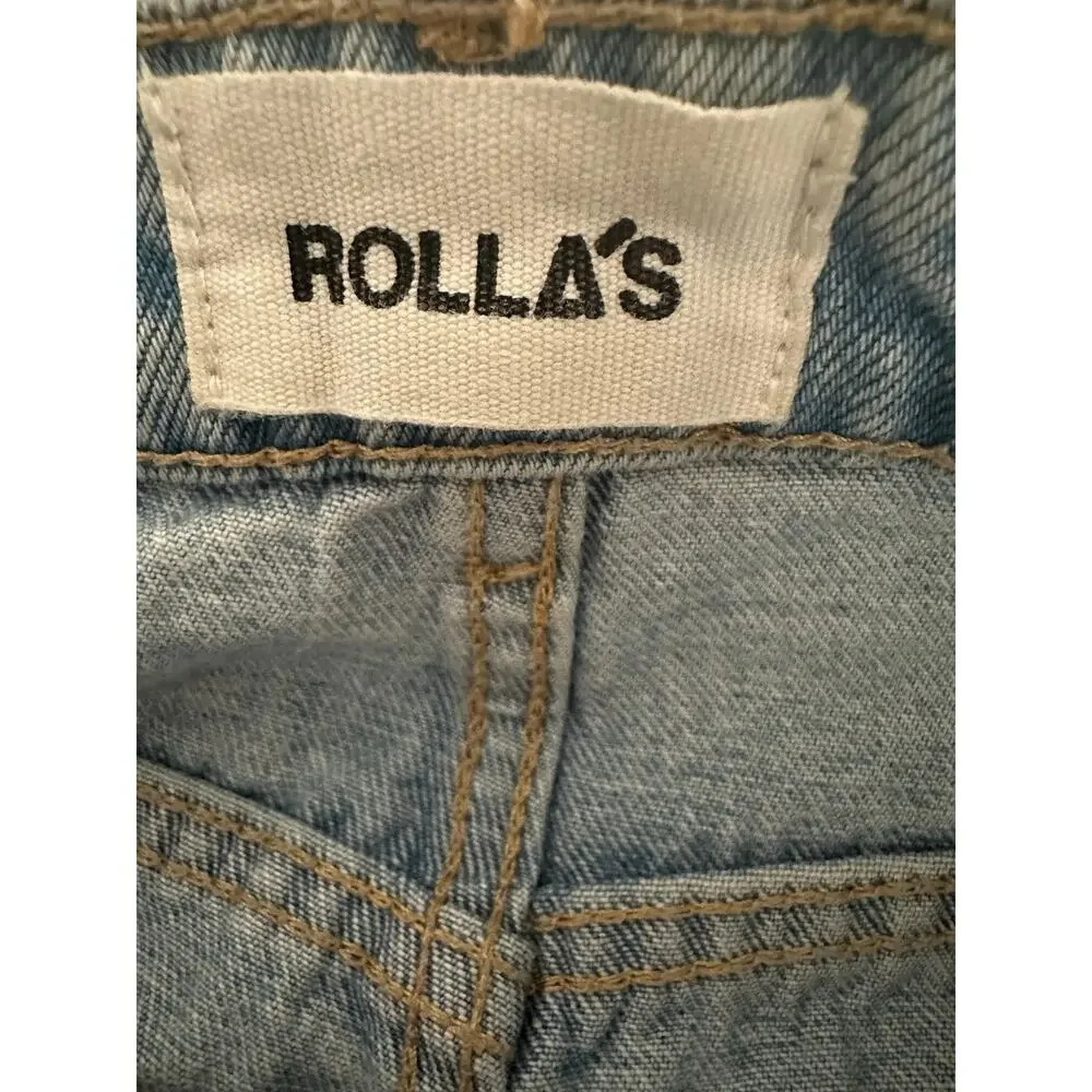 Rolla's Duster Denim Shorts in a light wash blue size 24